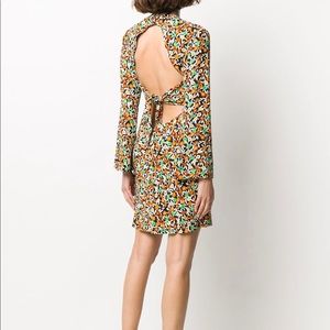 NWT Rixo mini floral dress with bell sleeves